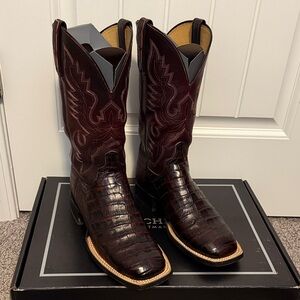 Men's Black Cherry Lucchese Boots size 8.5 EE